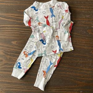 Hanna Andersson Mermaid Long John pajama set